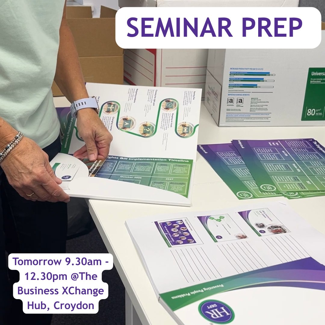 HRDeptSLondon's tweet image. Final preparations before our Free Seminar tomorrow

There is still time to book your place, email jane.chant@hrdept.co.uk

Taking place at: The Business XChange Hub, Croydon, CR0 2AP

#SeminarPrep #FreeSeminar #BusinessEvent #CroydonEvents #SouthLondon #HRDept #HRDeptSouthLondon