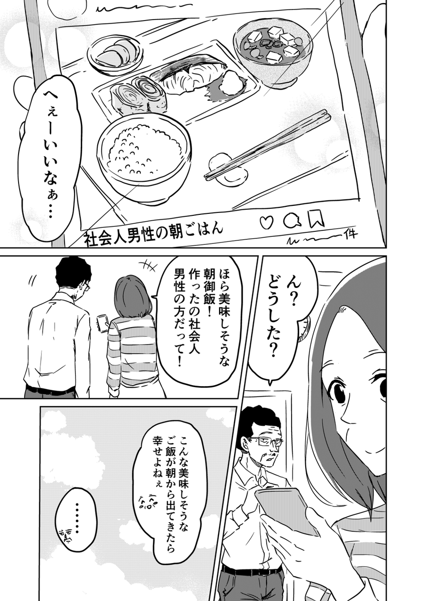 SNSの朝食投稿に触発された妻のお話
(1/2) 