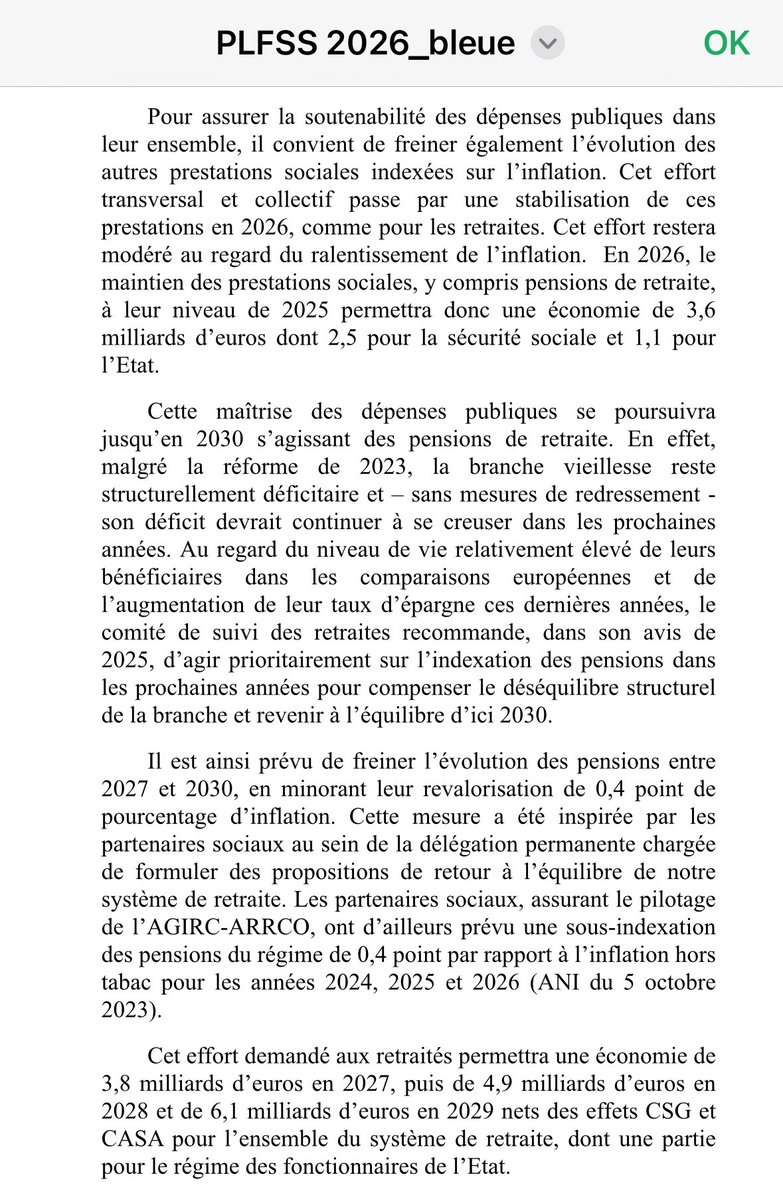 JphTanguy's tweet image. C’est officiel, les pensions des retraités vont être spoliées de 19 milliards d’euros d’ici 2030.
Et la facture sera de 3,6 milliards d’euros au 1er janvier 2026 !
Censure !