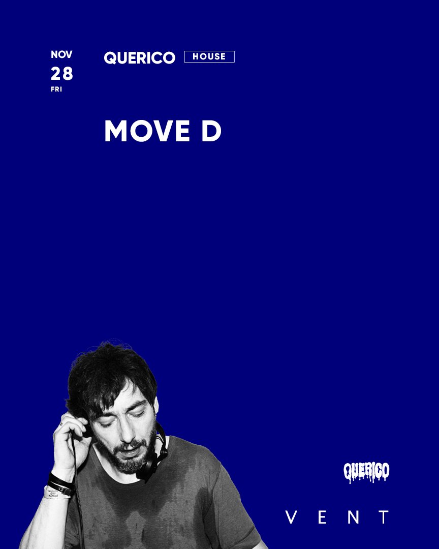 【世界が認めるディープテクノ/ハウスのマエストロ MOVE D】

t.livepocket.jp/e/vent_20251128

様々なスタイルの膨大なリリース/レーベルワークで支持を集める円熟のカリスマ。グルーヴマスターの名に恥じない作品群を凌駕するDJプレイにも期待してほしい。