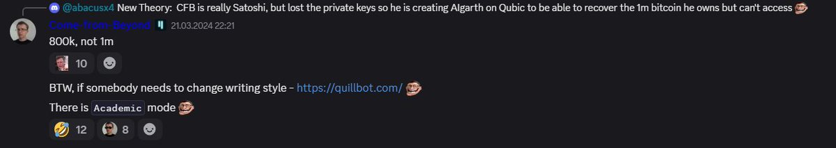 CfB=Satoshi tweet media