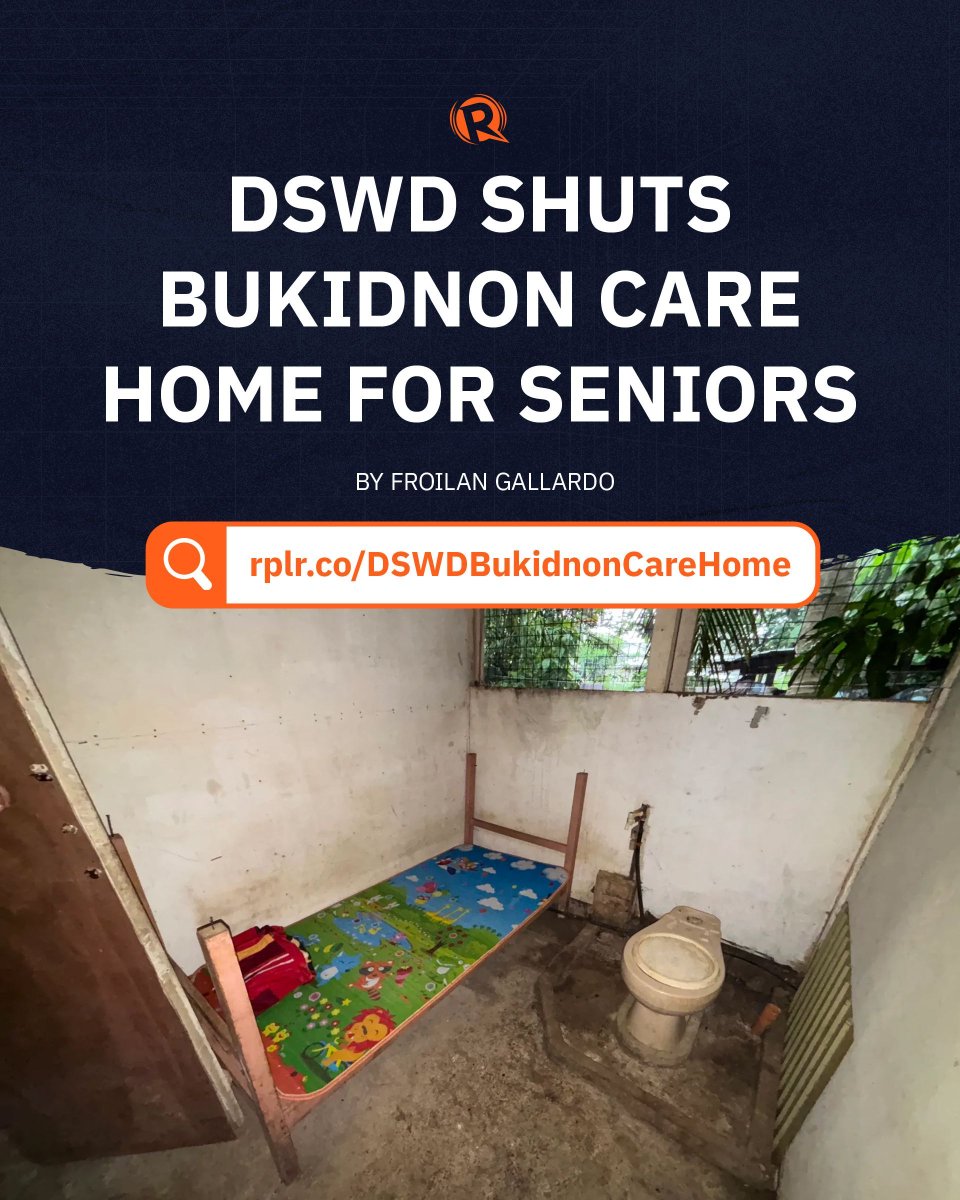 rapplerdotcom's tweet image. The DSWD says the group running the facility charged between P6,000 and P7,000 a month per resident for accommodation and services
rplr.co/DSWDBukidnonCa…