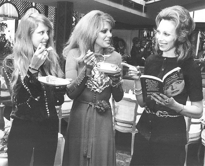 groovyboyd's tweet image. Pattie Boyd &amp;amp; Joanna Lumley with author Gaynor Millington at the charity launch party for her book ‘Not Just A Pretty Face’ , May, 1971