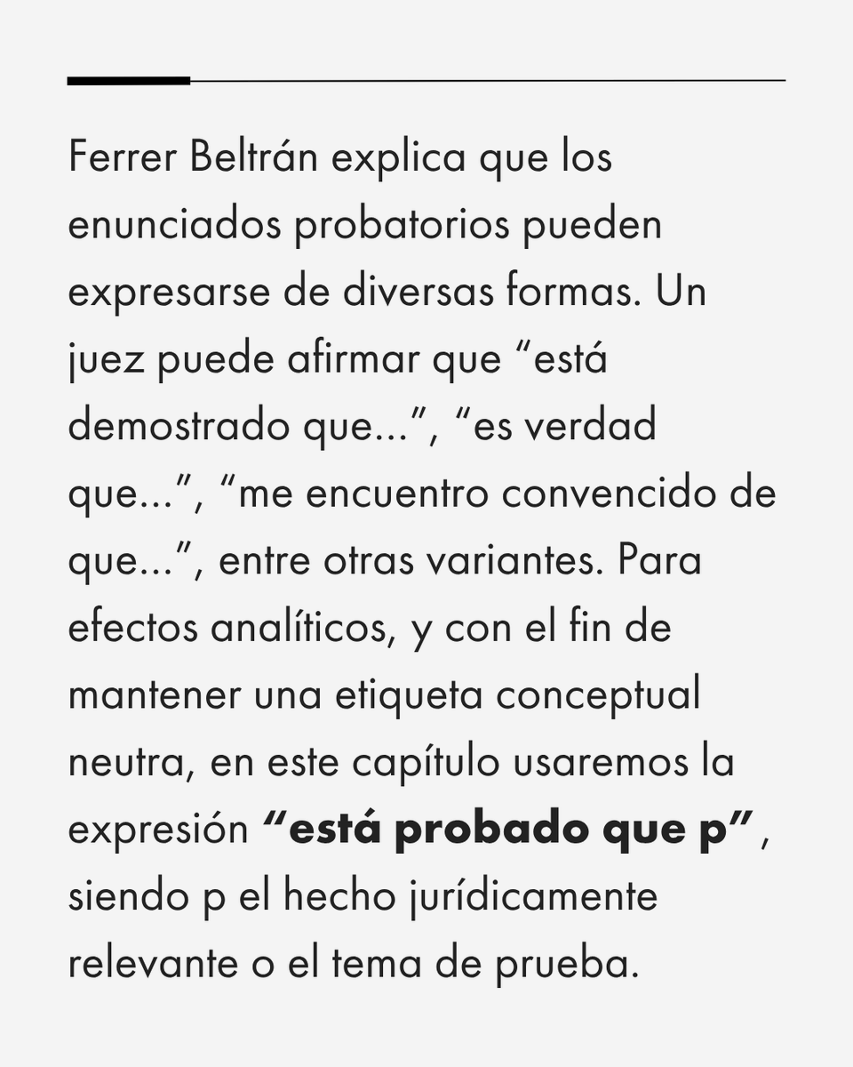 🔵 Nueva entrega en el blog

En el derecho probatorio, los jueces no solo valoran pruebas: también formulan enunciados que expresan cuándo un hecho se considera probado.