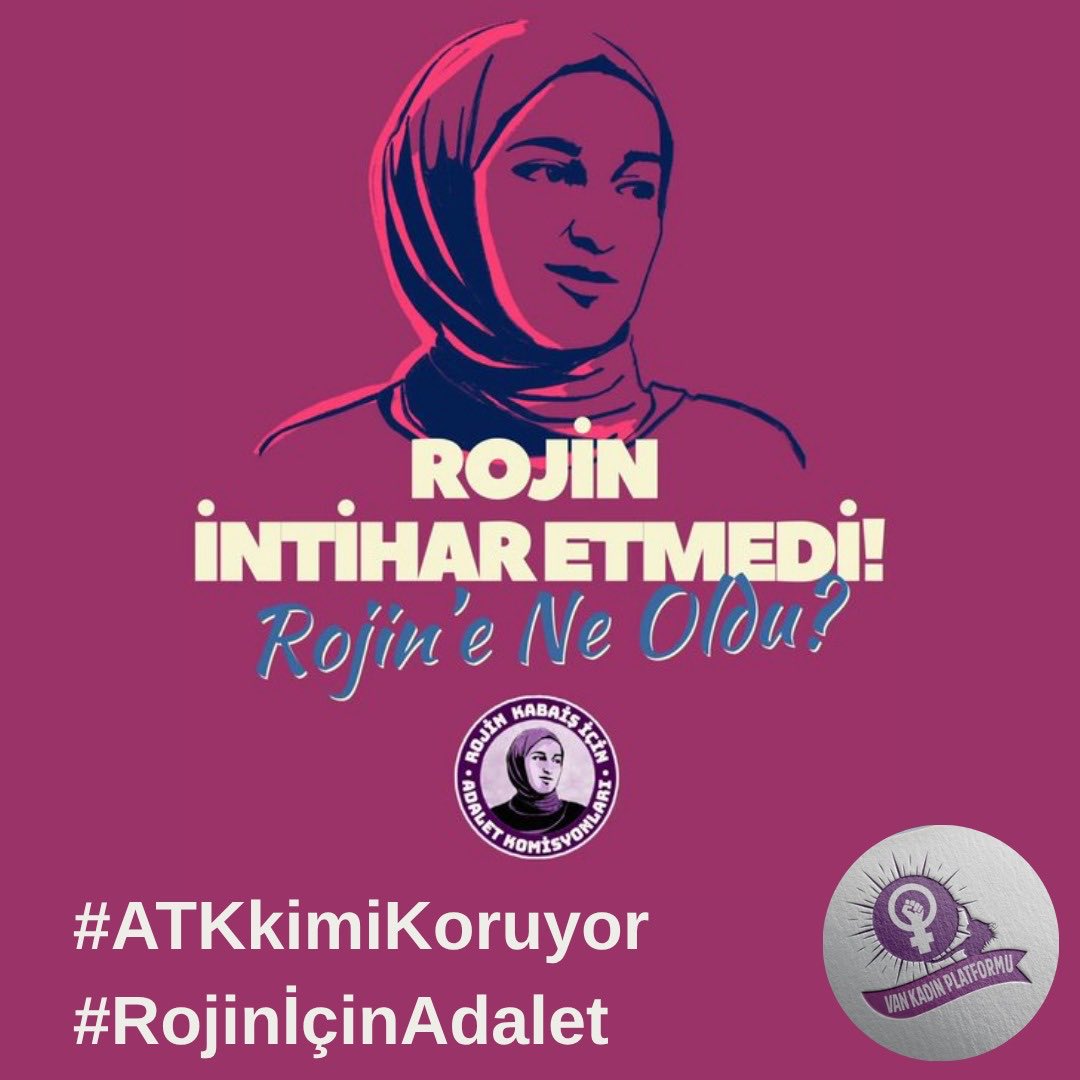 Vazgeçmiyoruz! 

Rojin’in sesi olmaya, sorumluları ortaya çıkarmaya devam edeceğiz. Çünkü adalet talebi susmaz!

 #RojinİçinAdalet  
#ATKkimiKoruyor