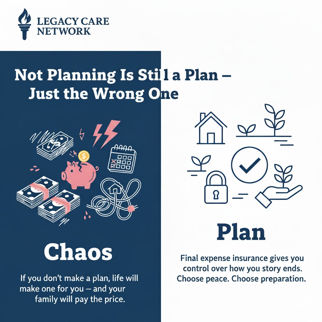 lagacynetwork's tweet image. Not Planning Is Still a Plan — Just the Wrong One

 If you don’t make a plan, life will make one for you — and your family will pay the price.

 Choose peace. Choose preparation.
 #LegacyCareNetwork #SmartChoices #PlanAhead #SecureYourFuture
