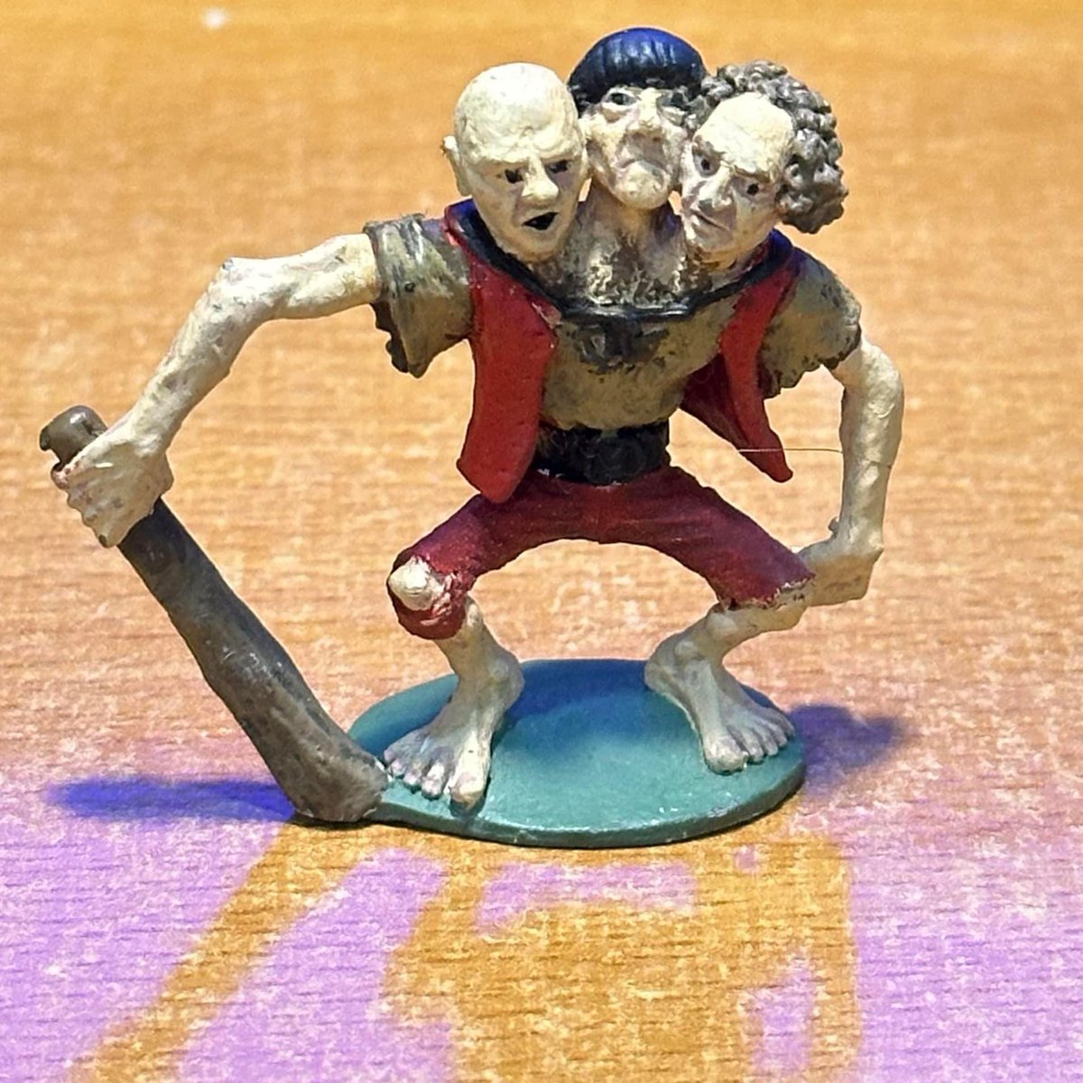 Everybody gangsta till I pull out Ral Partha's "three headed troll". Because the players KNOW they can't take these dudes down. Nyuk nyuk nyuk.