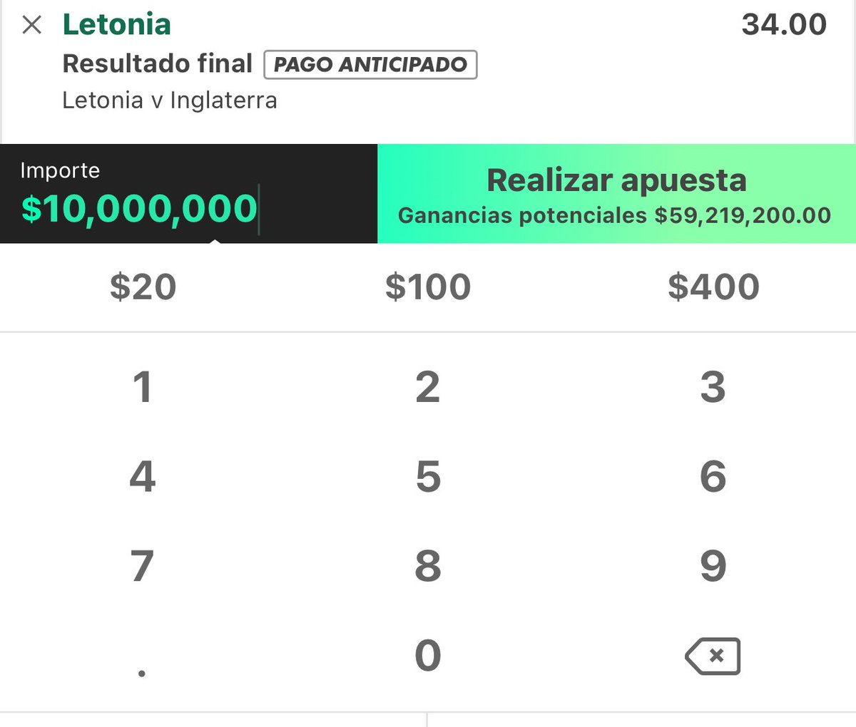 valcrobin's tweet photo. @PicksDeRick Nadie me va a nevar que mi apuesta es real !! Ojo , son pesos mexicanos https://t.co/BLdYuOPeX4