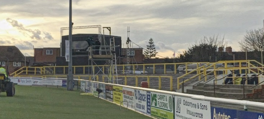 Absolute scenes in this construction site tonight