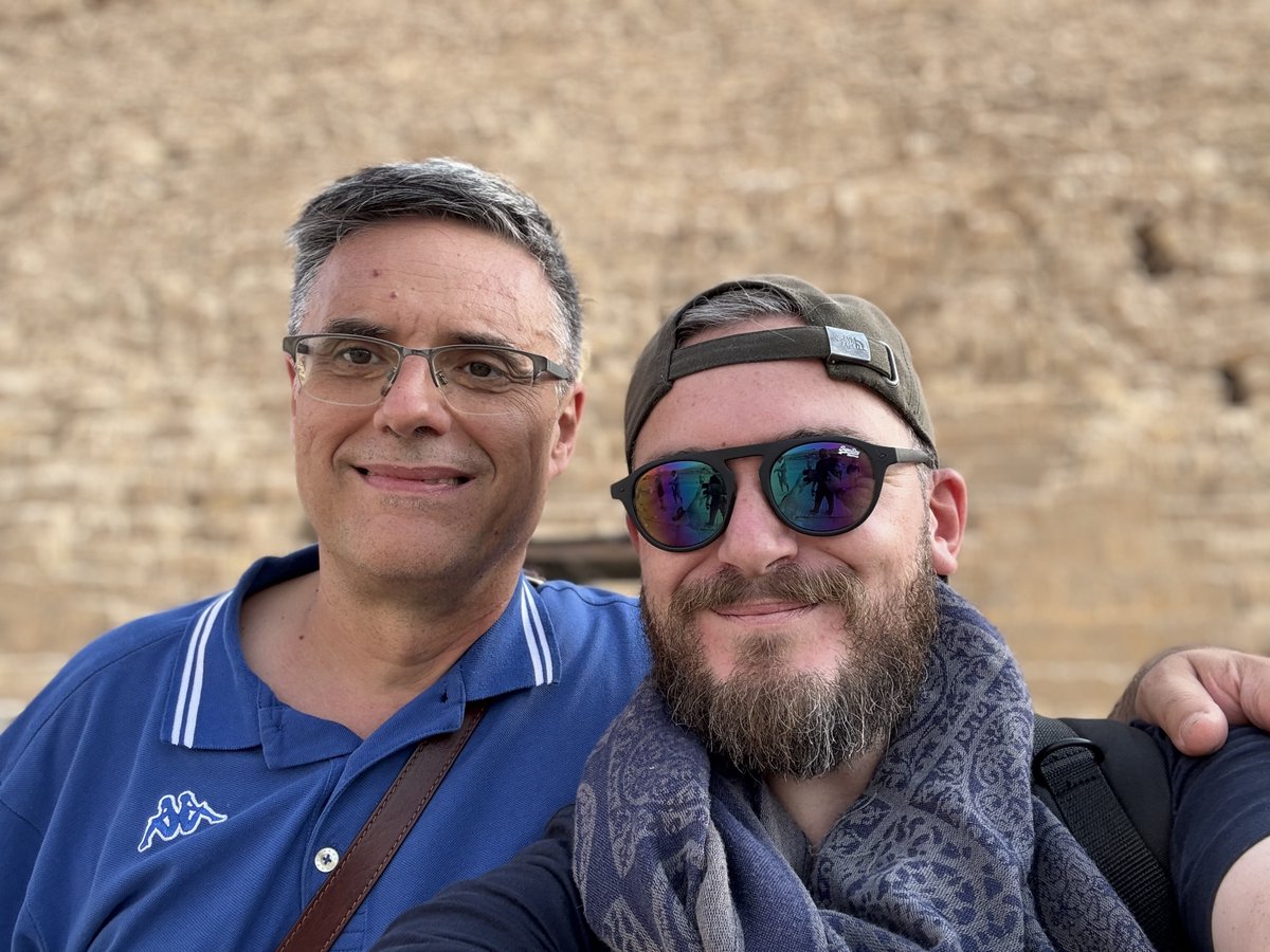 TheProjectUnity's tweet image. I was invited to Egypt by Prof. Filippo Biondi of the Khafre Pyramid Project, it was such an honour to be here for this mans first actual experience in Egypt, he's charted satellites over Giza, found structures below, but hasn't been until now, so happy I could be here for it!