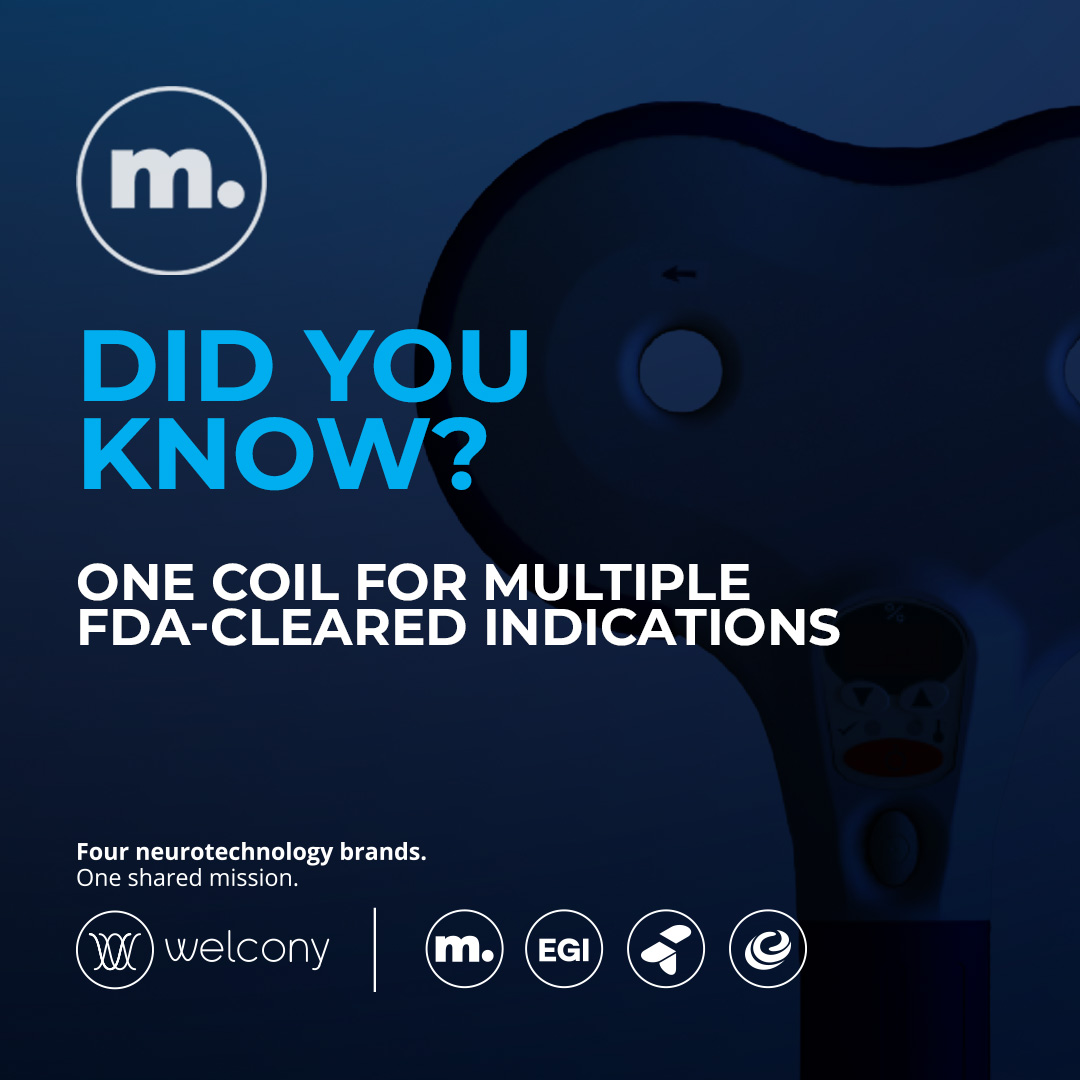 Did you know? One coil for multiple FDA-cleared indications Magstim was the first TMS manufacturer to support four FDA-cleared indications using a single treatment coil: one coil depression, OCD, anxious depression, adolescent MDD). ww.magstim.com #TMS #depression