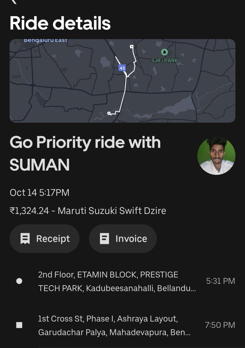 HowDevelop's tweet image. It&apos;s a known fact that Bengaluru traffic can be a menace. But this one was extreme: 2.5 hours for a 10 km ride, costing Rs. 1300 😂 @peakbengaluru #PeakBengaluru