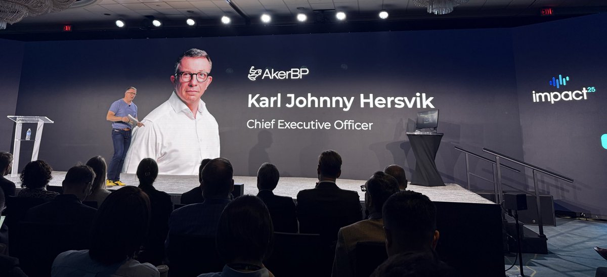 GregorianCT1's tweet photo. “#AI will create winners and losers at a pace we’ve never seen before in the heavy asset industries,” Karl Johnny Hersvik, CEO @akerbpasa .  At @CogniteData’s #Impact25 

#UnlockAI #cognite_iiot https://t.co/ioygSLVw09