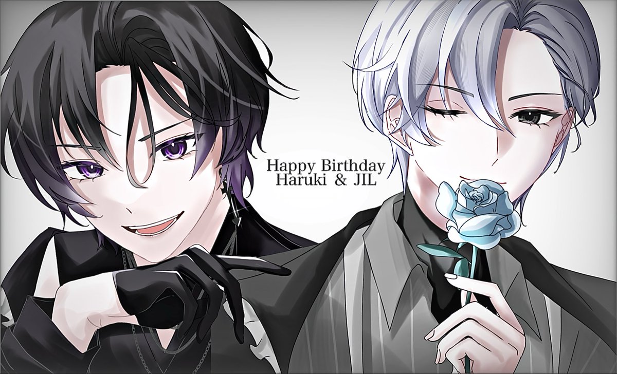 Happy Birthday はるじる💜🤍

#はるじる真ん中バースデー
#誕生日おメェンでとう春希メェン2025
#JILワンダフルバースデー2025
#見ろ春希 #JILart  #絵れしく