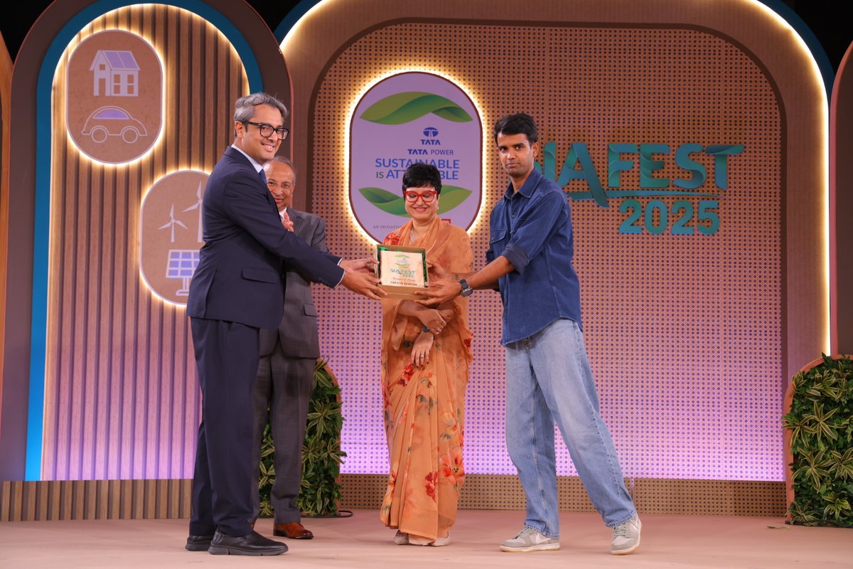 Honouring the visionaries and changemakers powering India’s clean energy revolution.

Tata Power – Sustainable Is Attainable | In partnership with News18 Network
Watch Live: youtube.com/watch?v=kmNVV9…

#SIAFest2025 #SustainableIsAttainable #TataPower #News18Network <a href="/TataPower/">TataPower</a>