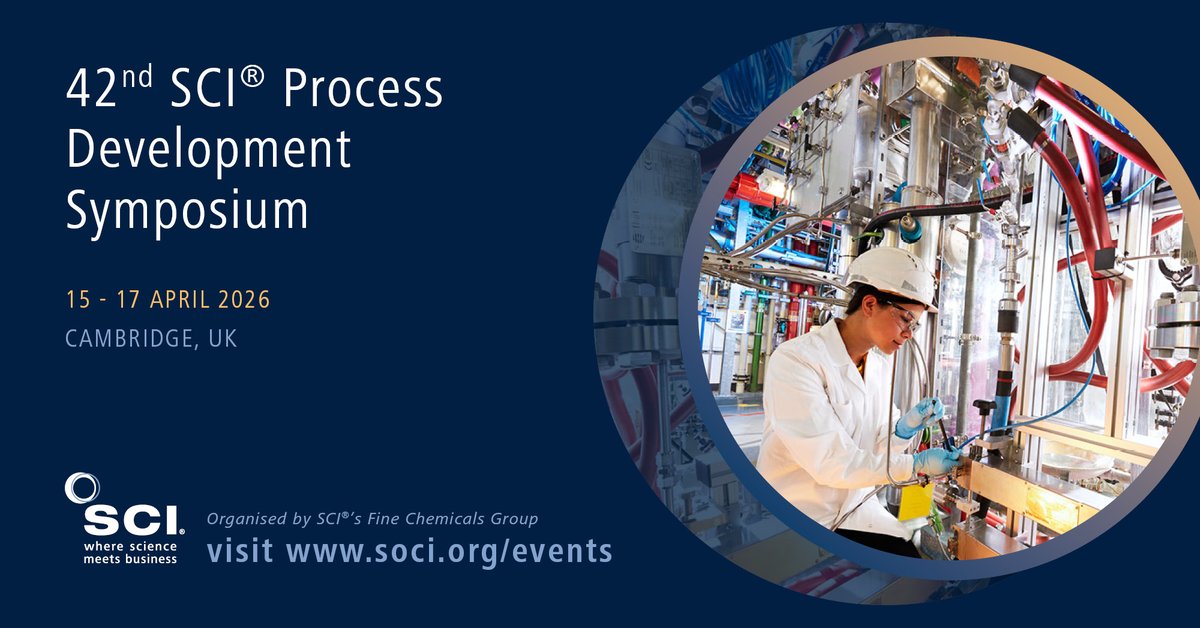 SCIupdate's tweet photo. 📢 Register now: EB ends 26 January 2026! https://t.co/PZhkWhHlUH

Process Development involves scaling up new synthetic processes from lab to commercial production, integrating chemistry, process technology, and chemical engineering. https://t.co/jDXwz1Rjpz
