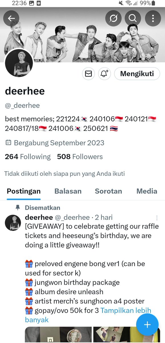 je_aheee's tweet photo. @_deerhee @musensh done all kakk! thankyou for the giveaway kakk 🥲 semoga sukses dan sehat selalu, dan bisa ketemu enha teruss 🤭 happy birthday to heeseung too! 🐹🐹 https://t.co/wpCP9Roa3D