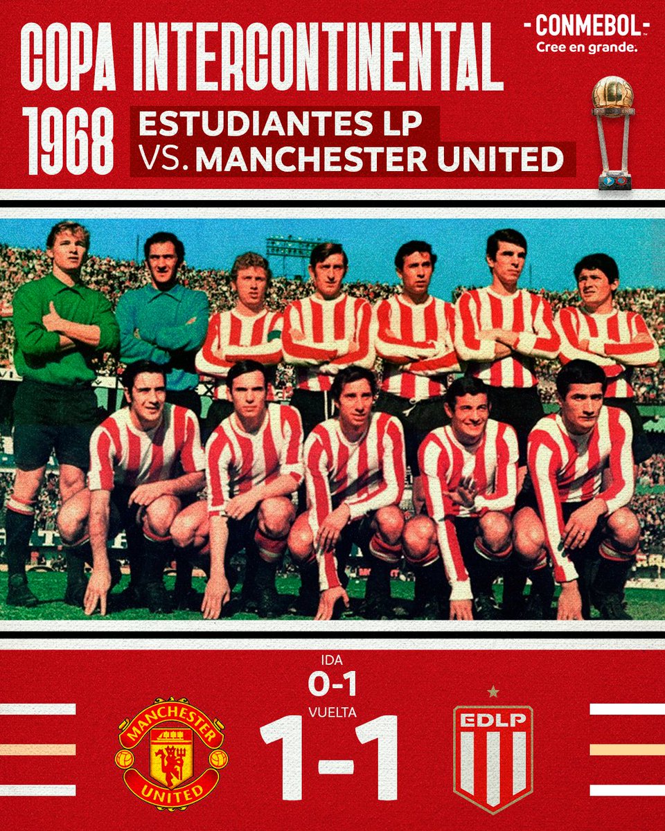 ¡El día que <a href="/EdelpOficial/">Estudiantes de La Plata</a> se consagró campeón mundial! 🇦🇷🏆
 
#CreeEnGrande