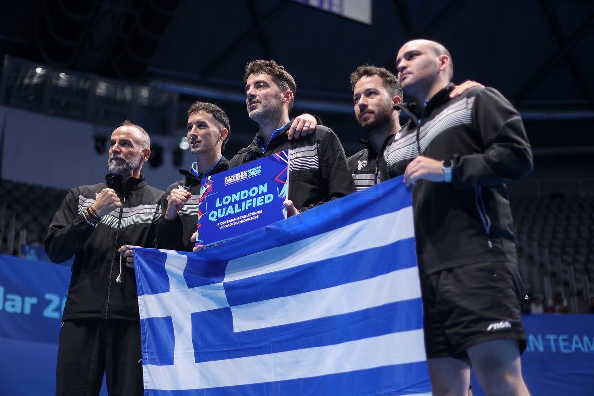 🏓H Εθνική ομάδα ανδρών στην επιτραπέζια αντισφαίριση νίκησε 3-1 την Αγγλία και προκρίθηκε στις 16 καλύτερες ομάδες του Ευρωπαϊκού Πρωταθλήματος.
👏Παράλληλα εξασφάλισε την πρόκριση στο Παγκόσμιο πρωτάθλημα του 2026.
