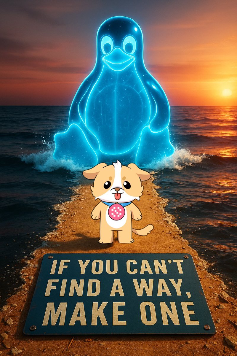 IF YOU CAN'T FIND A WAY, MAKE ONE 🌊

The power of Linux was never just in the code.

It was in the people who believed that open beats closed, every time.

@SentientAGI231 
 is building the Linux of AI🙌

Sentient will win, because open source always does💯