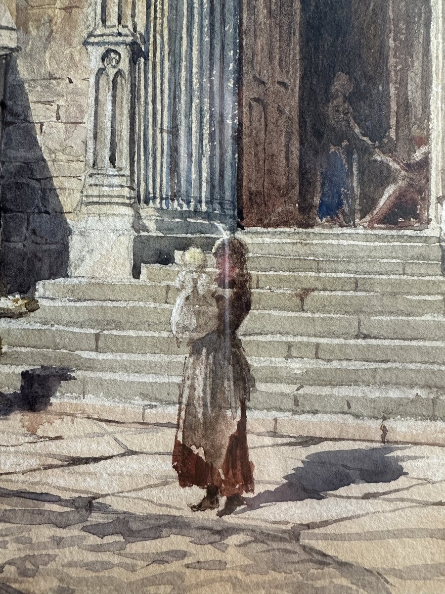 Els encontorns de Santa Maria del Mar l’any 1889. Aquarel·la del pintor anglès Alfred Maile.