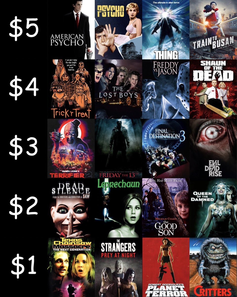 HouseOfHorrorCo's tweet image. You can only spend $15! 💰🍿