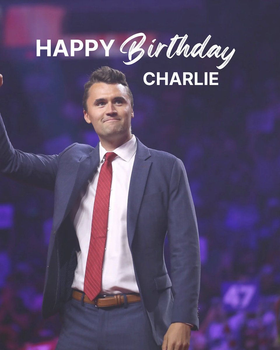 🎂 Happy Birthday, Charlie 🎂

Today we celebrate the life, legacy, and vision of a man who inspired so many. From the campuses to the media airwaves, your bold voice, unwavering faith, and relentless pursuit of truth left an indelible mark.

✨ “Be bold, be brave, be kind.”
Your