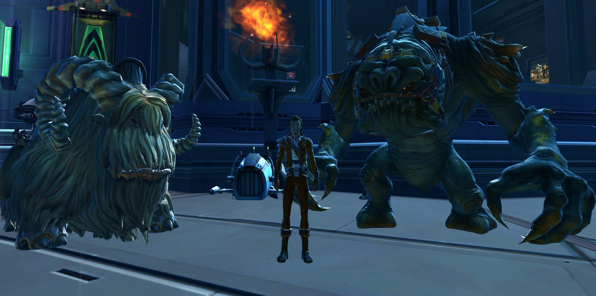LeeS13's tweet photo. @IllevaSWTOR You said mounts yeah 😅
Gotta be the meep meep Meirm Bandingo, Ronnie Rancor and Bertie Bantha  😎 https://t.co/0N2t7TUhbE