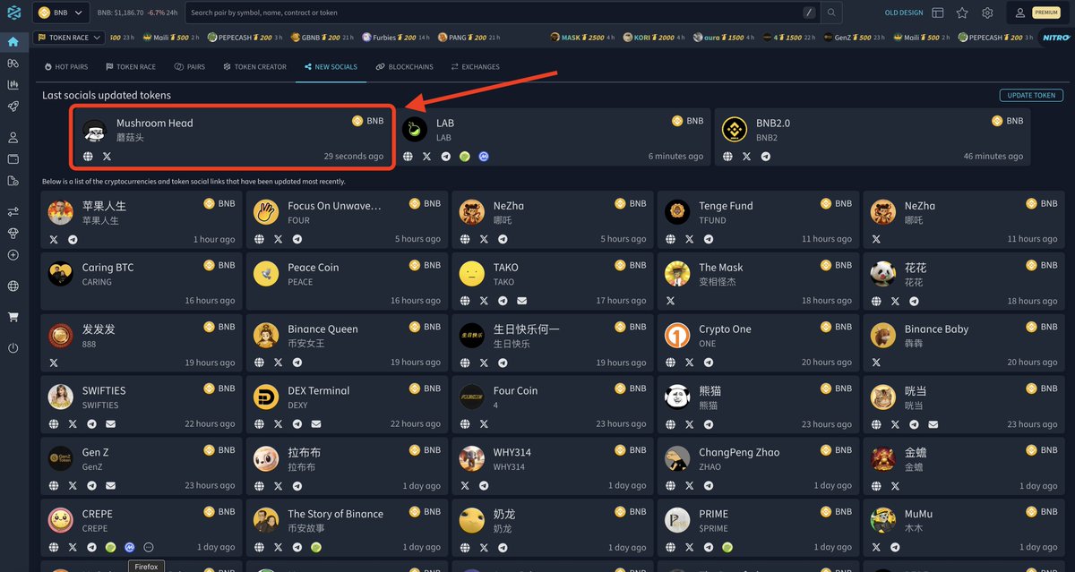 DEXTools is updated and leads now to the new CTO page. Up again we go 🚀🚀🚀🚀 
dextools.io/app/en/bnb/pai…