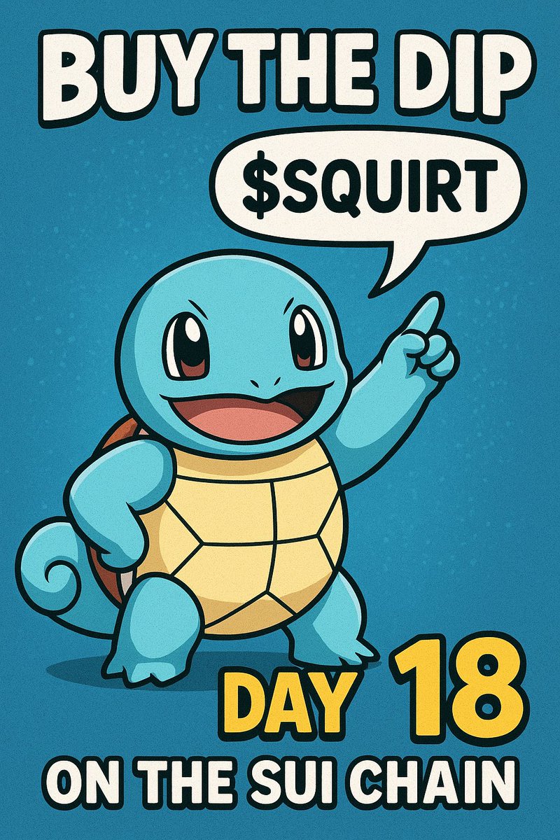 GM IF YOU GM everyone 💙💦

Day 18 of posting $SQUIRT back to the stars in the SUI chain ✨

New things dropping in the TG today 💙

Team is working around the clock and even with the dip, it will be eaten up because we are here to stay and recover 💦

Expanding the team, adding