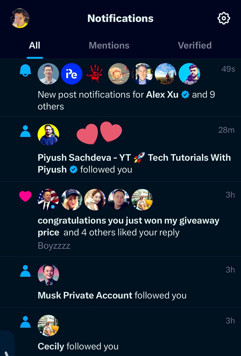 techwithmohit's tweet image. I am working on a task from last 2 weeks & I made a good progress today which made me happy , and the happiness got doubled when I saw this notification @techie_piyush connected back ⭐️🌿
Sare middle class ladko ka inspiration hai apne bhai ✨🔥
Thanks bhai for the gesture 🫰🏻