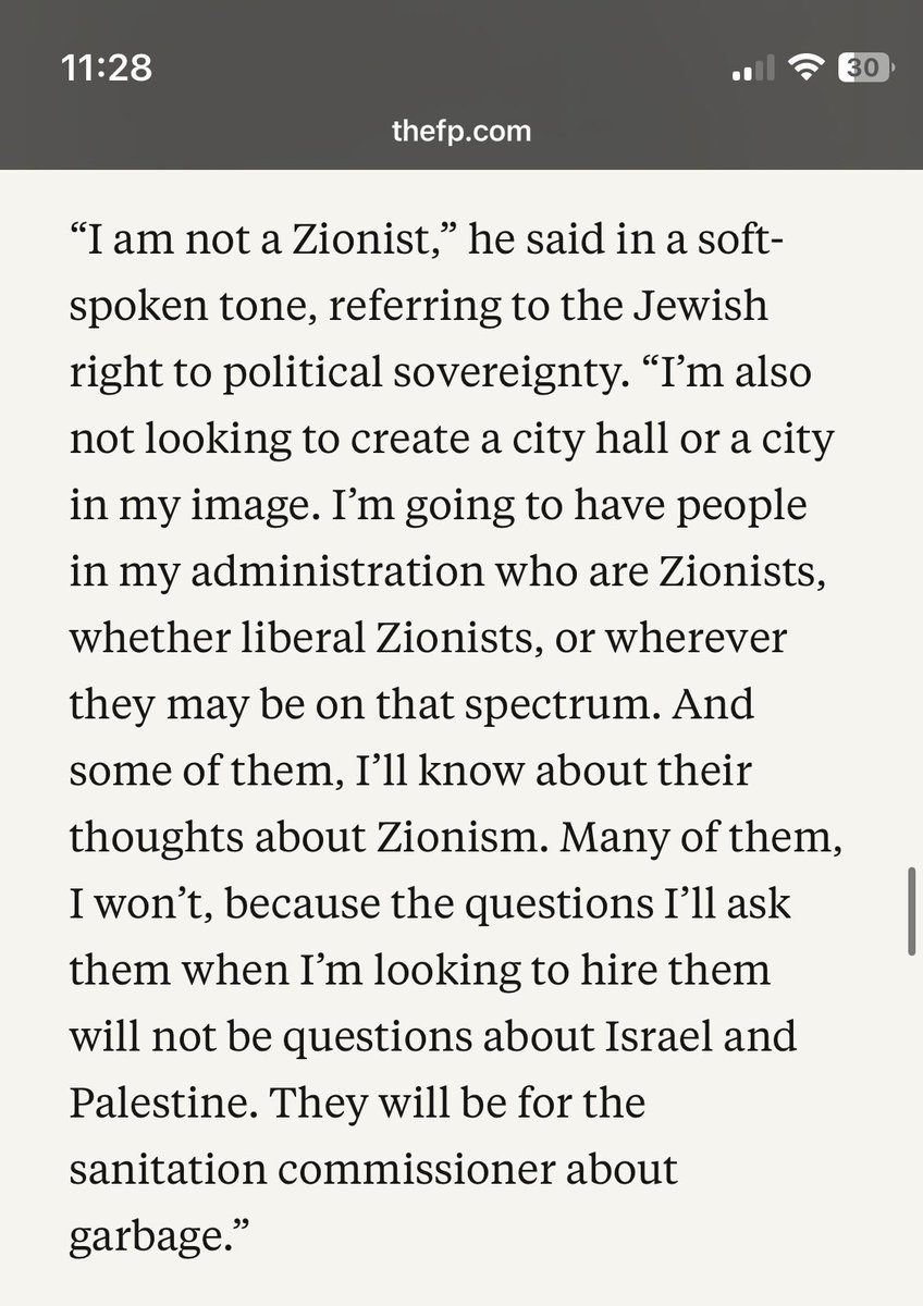 reverendshamil's tweet image. He told a synagogue that’s he not a Zionist on Sunday. NYTimes probably meant that he can get along with Zionists in his administration (i.e. he’s not antagonistic towards Zionists). They just misused the term.
