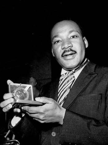 On this day in 1964, Martin Luther King Jr. was awarded the Nobel Peace Prize for his leadership and nonviolent struggle against racial discrimination. At the age of 35, he was the youngest person to ever be awarded the Nobel Peace Prize. 

You can see a recent episode that we