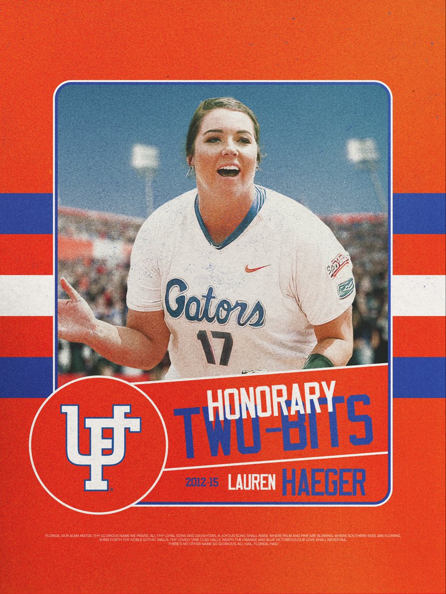 Florida Gators Football (@gatorsfb) on Twitter photo Honorary Two Bits | Week 8
2015 SEC Female Athlete of the Year, Lauren Haeger of <a href="/GatorsSB/">Gators Softball</a> 🐊
🔗 bit.ly/4heCpYG Honorary Two Bits | Week 8
2015 SEC Female Athlete of the Year, Lauren Haeger of <a href="/GatorsSB/">Gators Softball</a> 🐊
🔗 bit.ly/4heCpYG