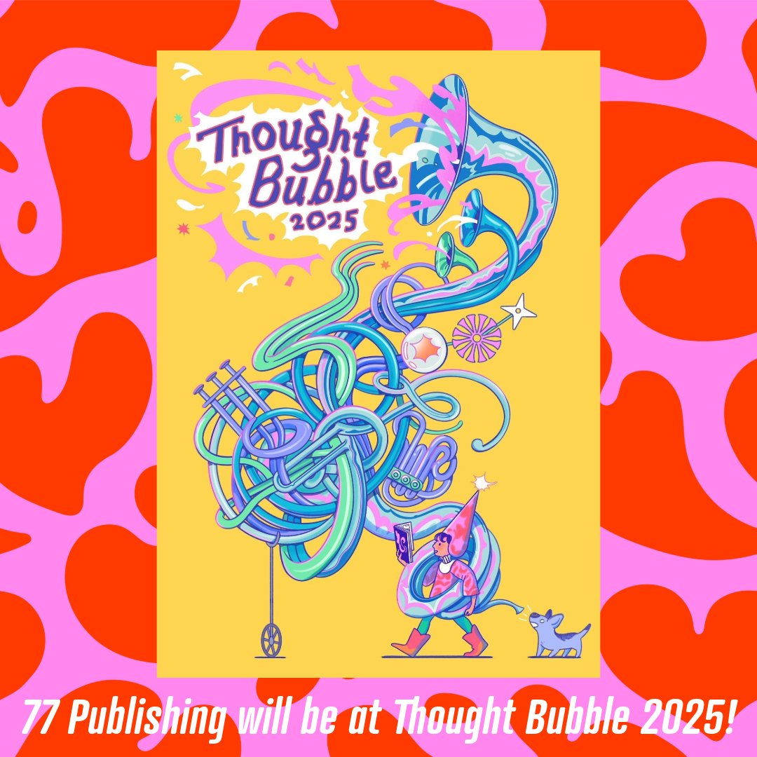 The77Ltd's tweet photo. 🎉 #77Publishing will be at Harrogate Convention Centre on the 15 & 16 November for #thoughtbubble2025 🎉
You can find us and our pal, Simon Bisley in the 2000AD Hall on Row A 💪
If you're going or exhibiting, let us know in the comments! 🤘 https://t.co/4lWjBXml9Y