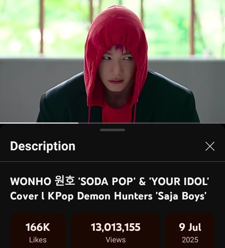 MXWH_Central's tweet photo. [#WH_Views] Youtube

Wonho’s cover of Saja Boys 'SODA POP' &amp; 'YOUR IDOL' has just crossed 13M views!🎉

▶️ https://t.co/KhcyYCrPtN

Congrats Wonho!🔥🎉🎉🎉

#원호 #WONHO
#소다팝 #SODAPOP
#유어아이돌 #YOURIDOL
#케이팝데몬헌터스 #KPOPDEMONHUNTERS
@official__wonho @official_WH_jp https://t.co/ZZEnC5dLRY
