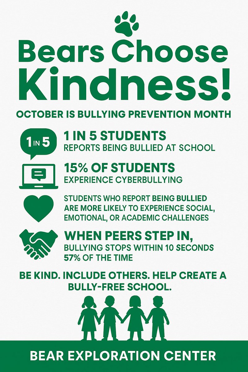 <a href="/BearExploration/">Bear Exploration Center</a> is a bully-free🚫zone Under the Big Top! 🐻💚🤍🎪#October #BullyPrevention #BigTopBriliance