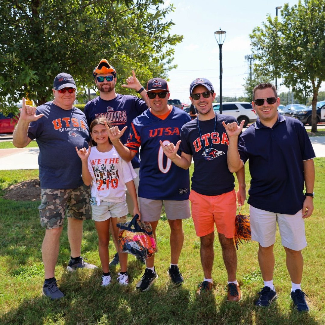 UTSAAlumni's tweet photo. 'Runners on the Road: Denton Edition! It’s the Battle of the Birds as @UTSAFTBL takes on UNT in Mean Green territory this Saturday. Join us for a tailgate full of food, drinks, and rowdiness before the Roadrunners hit the field!

📍 Northeast of DATCU Stadium
🕦 Tailgate starts at 11:30 a.m.
🏈 Kickoff at 2:30 p.m.
🎟 Tickets: https://t.co/9nqNvOSFf0

Members: please check your email for a special promo code.