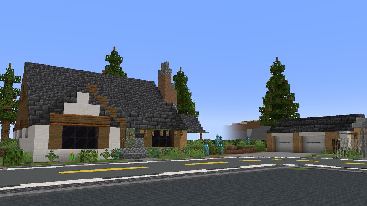 Count_Jonathize's tweet photo. Corner Lot    
#minecraft建築コミュ #Minecraft #minecraftbuilds https://t.co/FaiWpwlRLa