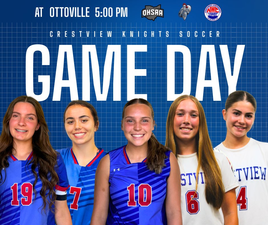CKnightsSoccer's tweet photo. ⚽️ The Lady Knights start tournament play tonight in the Sectional-Finals match! 

🆚 Ottoville
🕔 5:00 PM
📍 Ottoville High School
🎟️ $5 students | $10 adults

Good luck, Knights! ⚔️ #GoKnights

📸 2025 Conference Award Recipients https://t.co/vRPyI2j8cR