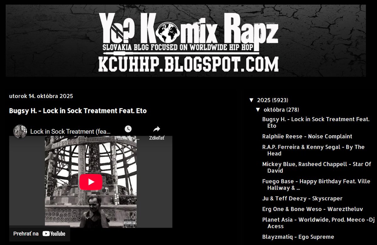 New Audio
Bugsy H. - Lock in Sock Treatment Feat. Eto kcuhhp.blogspot.com/2025/10/bugsy-…