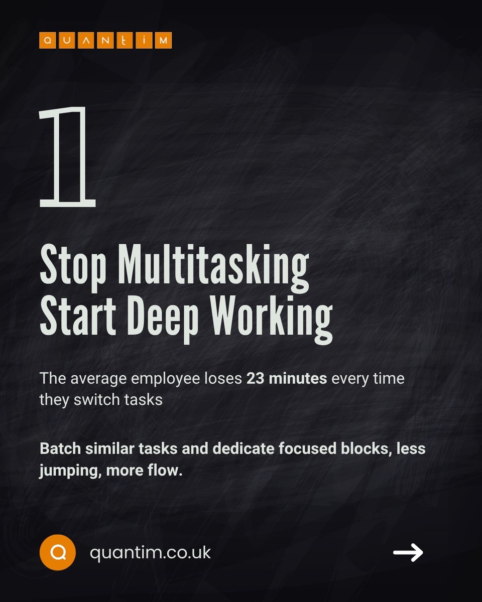 quantimtech's tweet image. Small changes. Big impact. 💥

Boost productivity by over 25% with smarter workflows that actually work!

Discover how a few tweaks can transform team efficiency 👇

👉 quantim.co.uk

#Quantim #Productivity #WorkSmarter #Efficiency #TeamSuccess #BusinessGrowth