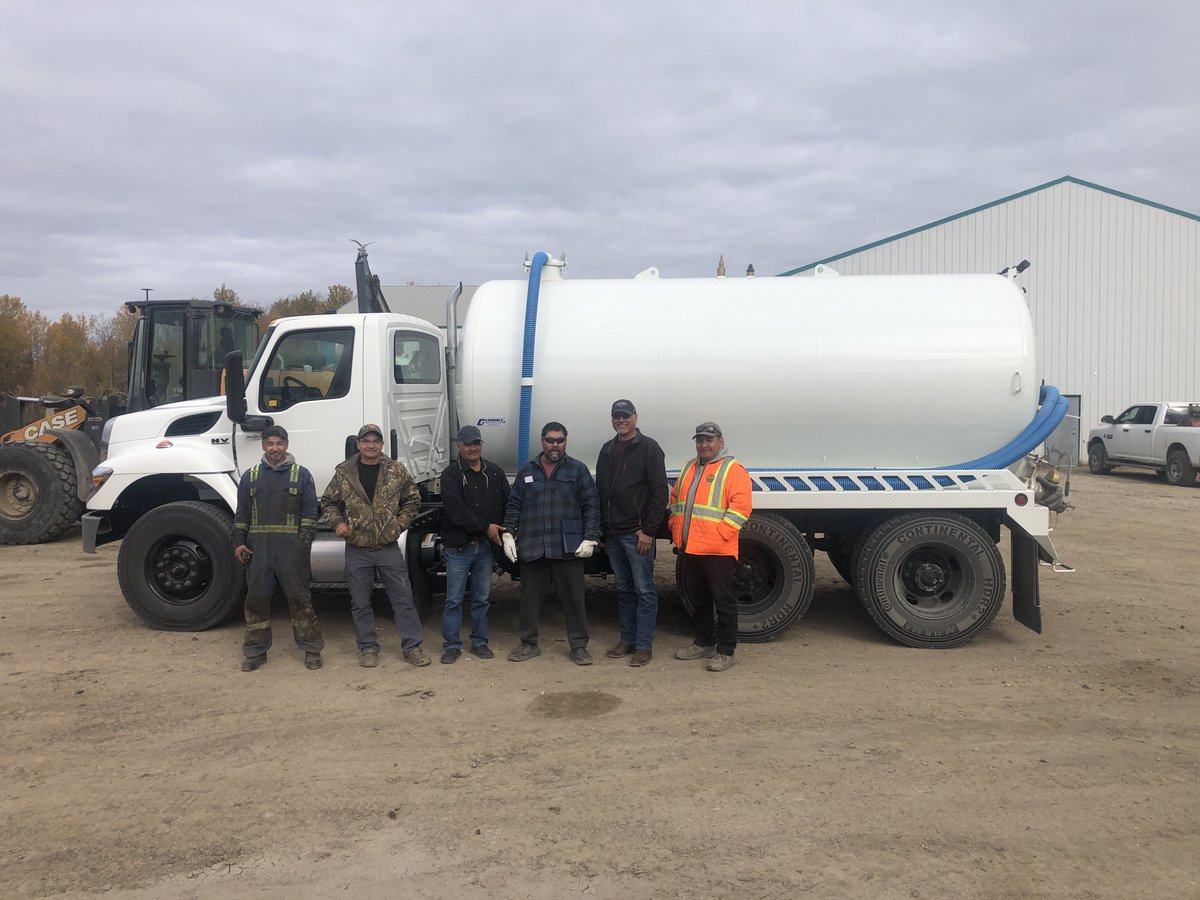 Congratulations to Pelican Lake First Nation on their new International HV607 truck. 

Thank you for your business and friendship. Have a safe and productive fall and winter season! 

Delivered by Andy Dubourt