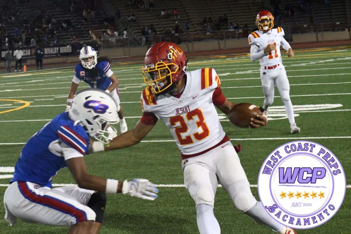 WCPSacramento's tweet photo. Sacramento Week 8 Reflections 🏈🔥 

Is there any stopping Sonora in D6? Jesuit keeps proving mighty. 

And how about knowing Grant is a contender + nods to big SFL, VOL wins.

Story: https://t.co/DYpZW17NVY https://t.co/SBALtZ1qlf