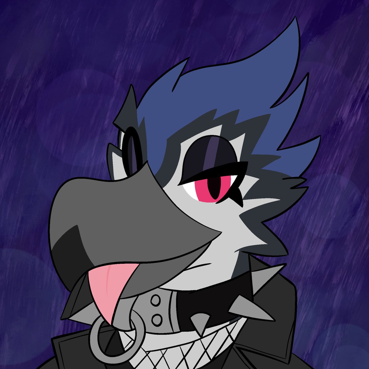 Little birthday gift for one of my closest friends <a href="/woblyear/">❤️💜💙Cake dog❤️💜💙</a> of his bird, Leo!! He's so cool I just had to draw him for you!! Happy birthday buddy, hope you had an amazing day!! 💜💙🖤