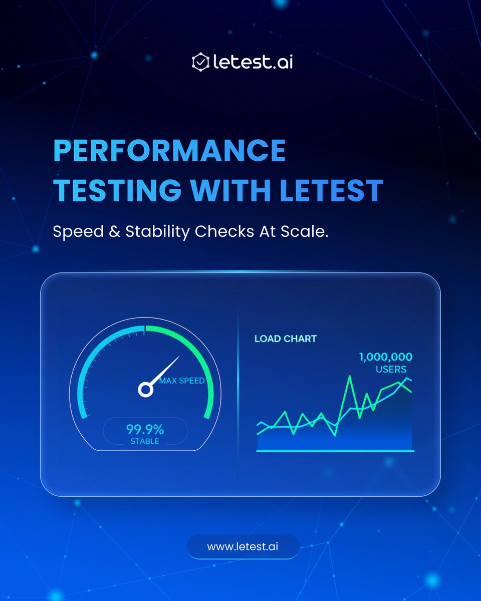 letest_ai's tweet image. Tired of performance bottlenecks? 📉
Ensure your application can handle the pressure with Letest.ai.
🔗 Visit us today: [link in bio or letest.ai]🌐

#PerformanceTesting #LoadTesting #Scalability #Tech #DevOps #QualityAssurance #LetestAI