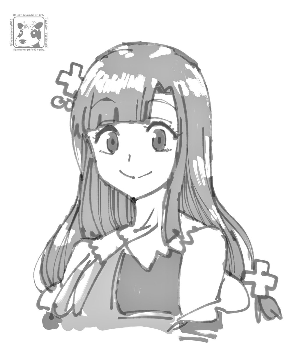 oyaoyaoya082's tweet image. ロングヘアーりこさん…誰？😂
#絵りこ