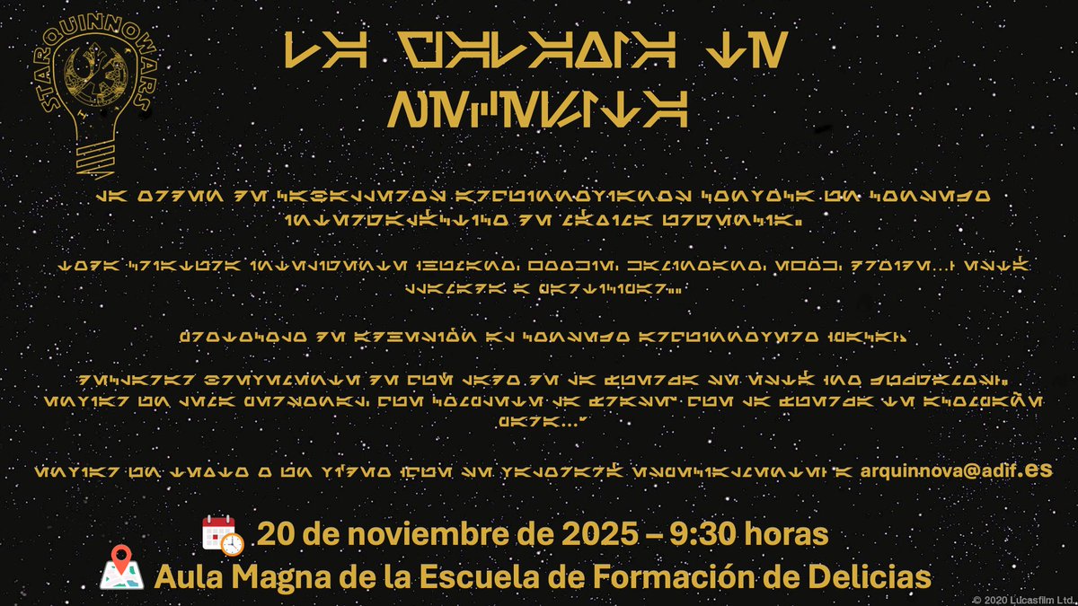 ATENCIÓN 👇👀
#ArquinnovaXIV #StarquinnoWars