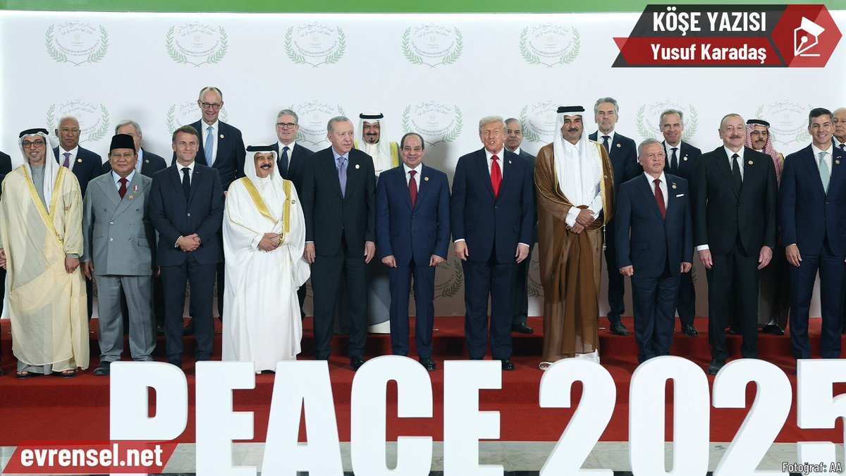 Gazze Zirvesi ve Trump’ın yeni Ortadoğu’su

“İyi niyet beyanları” ötesinde hiçbir somut adım içermeyen ‘Trump Deklarasyonu’nın dikkat çekici iki noktası var: Birincisi, imzacı ülkeler Trump’ın planına bağlı kalmayı ve bu temelde sorumluluk almayı taahhüt etmiş oldular. İkincisi