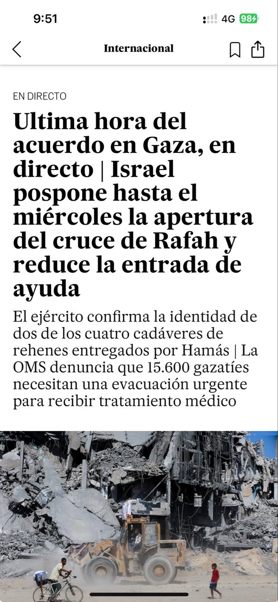 Otra perla de Israel 
Mucho show y pocas nueces…